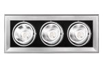 Jazzway Светильник светодиодный встраиваемый PSP-S 313 3x9W 4000K 24° GREY IP40