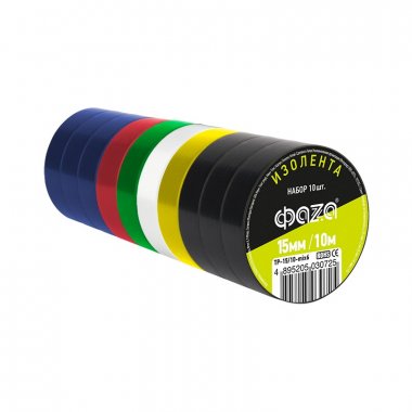 Фотография товара 'Jazzway .5030725 Комплект изол. ФАZА 15мм * 10м, 10 роликов 6 цветов'