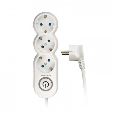 Фотография товара 'Jazzway .5034778 Удлинитель 3 x 1.5 выкл., заземл., шторки'