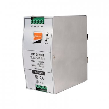 Фотография товара 'Jazzway .5050044 BSPS DIN 24V10.0A=240w IP20 AL 3г.гар'