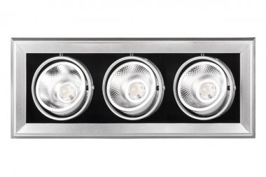 Фотография товара 'Jazzway Светильник светодиодный встраиваемый PSP-S 313 3x9W 4000K 24° GREY IP40'