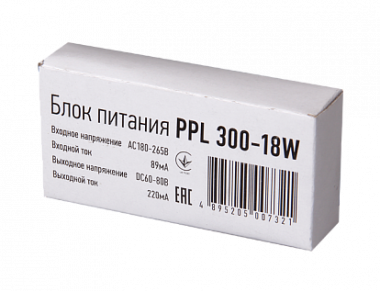 Фотография товара 'Jazzway Драйвер 220mA 18w для PPL 300, .5007321'