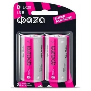 Фотография товара 'ФАZА Алкалиновый элемент питания LR20 Super Alkaline S-2 .5017122'