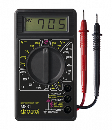 Фотография товара 'ФАZА Мультиметр цифровой M831 .5000391'