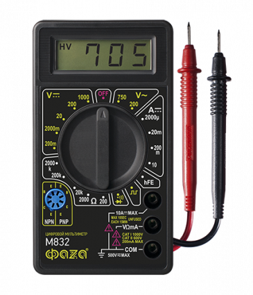 Фотография товара 'ФАZА Мультиметр цифровой M832 .5000414'