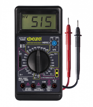 Фотография товара 'ФАZА Мультиметр цифровой M890C+ .5008816'