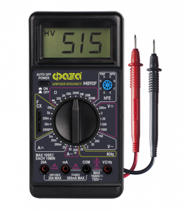 Фотография товара 'ФАZА Мультиметр цифровой M890F .5010437'