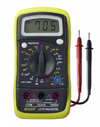 Фотография товара 'ФАZА Мультиметр цифровой MAS838L .5000513'