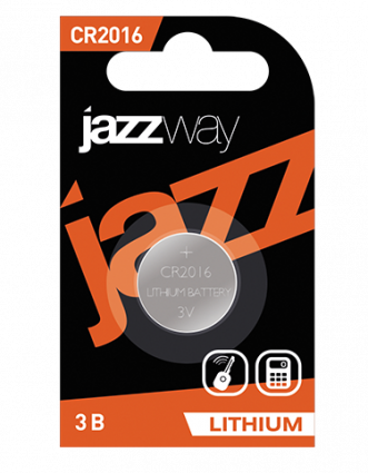 Фотография товара 'Jazzway Батарейки, LITHIUM CR2016 JAZZway BL-1 .2852830'