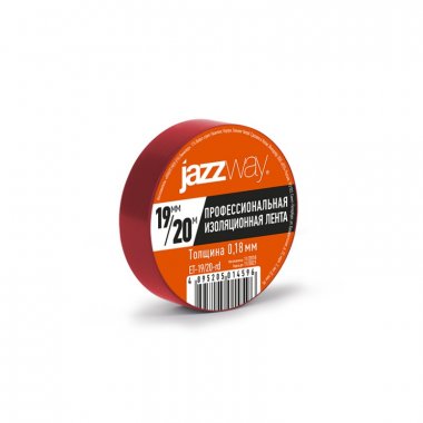 Фотография товара 'Jazzway Изолента JAZZway 19/20 красная .5014596'