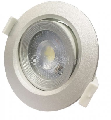 Фотография товара 'Jazzway PSP-R 9044 7W SILV 3000K 38° круг/поворот IP40'