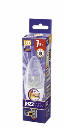 Фотография товара 'Jazzway PLED- DIM C37 7w CLEAR 2700K 520Lm E14 230/50 Jazzway, .1035349'