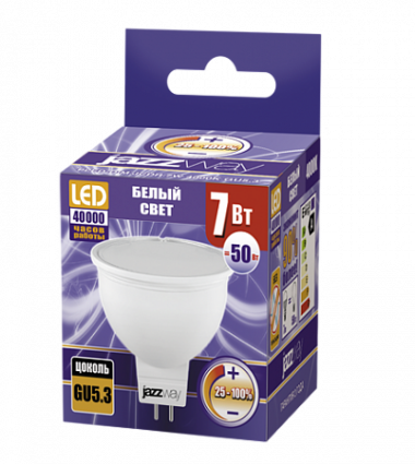 Фотография товара 'Jazzway PLED- DIM JCDR 7w 4000K 540Lm GU5.3 230/50 Jazzway, .1035431'