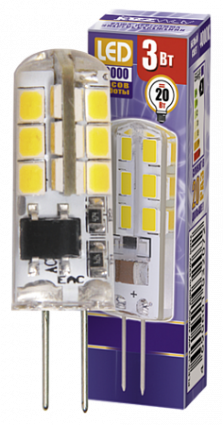 Фотография товара 'Jazzway PLED-G4 3w 4000K 200Lm 220V (силикон, d11*38мм) Jazzway, .1032072'