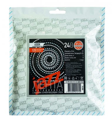 Фотография товара 'Jazzway Лента PLS PRO 2835/168-24V - 6000K IP20 5m, .5015777'