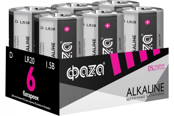 Фотография товара 'Jazzway .5030633 LR20 ФАZА Alkaline Pack-6'