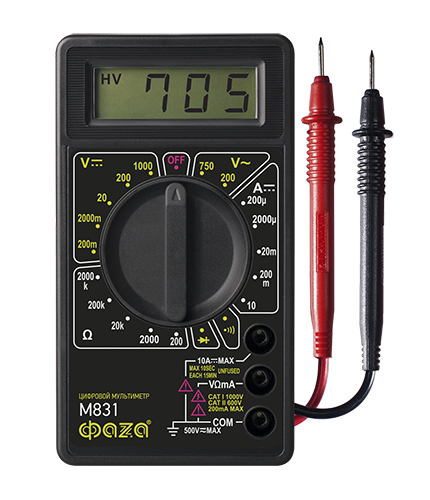 Фотография товара 'ФАZА Мультиметр цифровой M831 .5000391'
