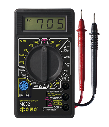 Фотография товара 'ФАZА Мультиметр цифровой M832 .5000414'