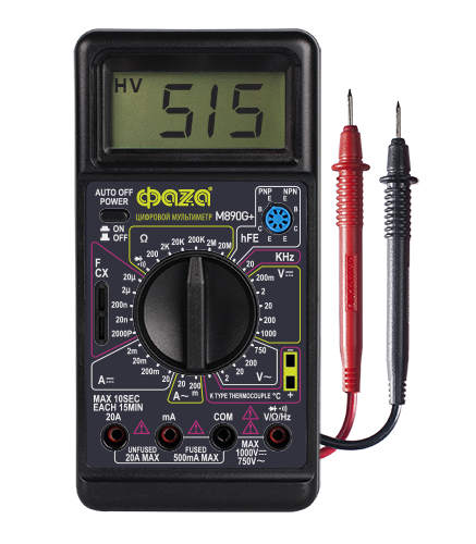 Фотография товара 'ФАZА Мультиметр цифровой M890G+ .5008854'