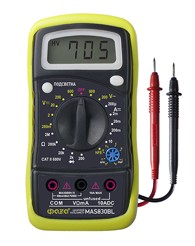 Фотография товара 'ФАZА Мультиметр цифровой MAS830BL .5000476'