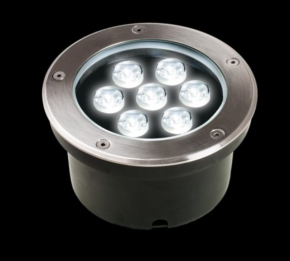 Фотография товара 'Jazzway Светильники светодиодные встраиваемые PGR R130 7w 4000K 30° Сhrome IP67'