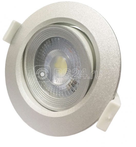 Фотография товара 'Jazzway PSP-R 9044 7W SILV 3000K 38° круг/поворот IP40'