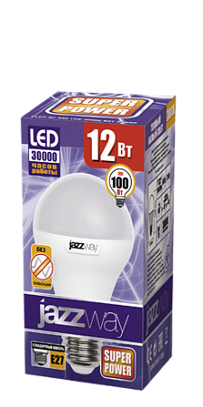 Фотография товара 'Jazzway PLED- SP A60 12w E27 3000K 230/50 Jazzway, .1033703'